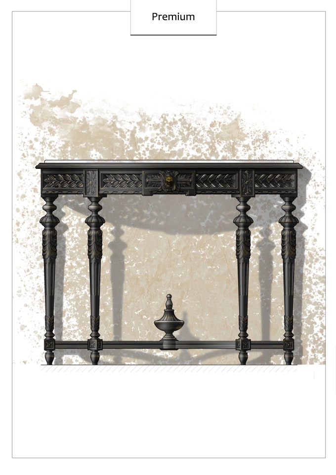 Gig Preview - Make furniture illustration, sketch