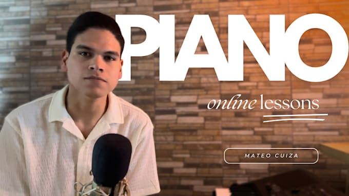 Gig Preview - Provide online piano lessons