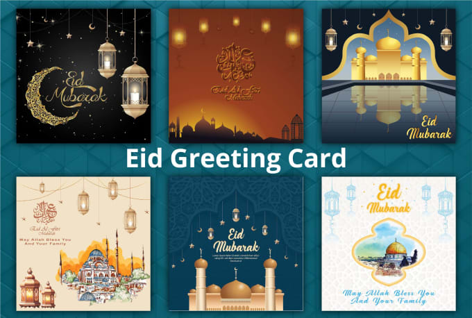 Gig Preview - Do amazing eid and ramadan greeting card or any invitation card