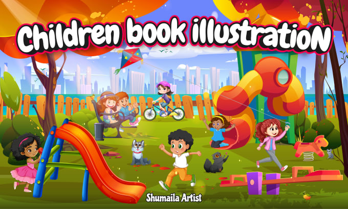 Gig Preview - Design children story book illustration and children book illustration