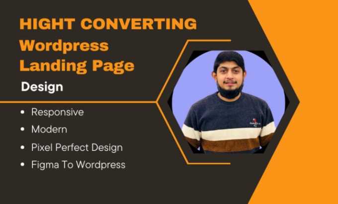 Gig Preview - Create responsive wordpress landing page design, elementor landing page