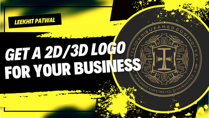 Gig Preview - Make a 3d logo for business or youtube