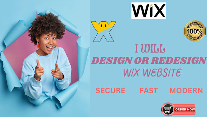 Gig Preview - Custom wix site creation wix website builder expert website development