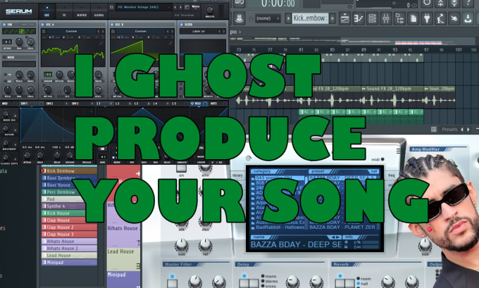 Gig Preview - Ghost produce your reggaeton,trap,latin pop,hiphop song