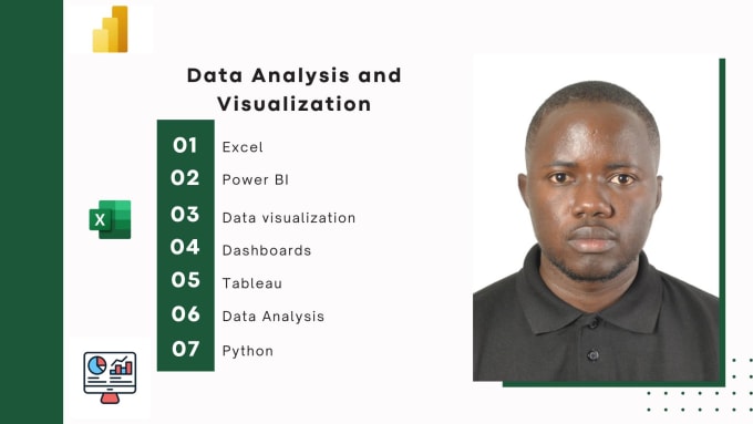 Gig Preview - Do data analysis using excel, power bi, r, python, tableau