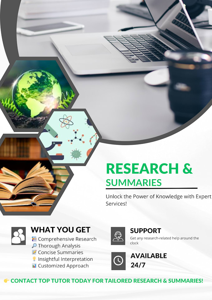 Gig Preview - Write research reports, articles and blog posts