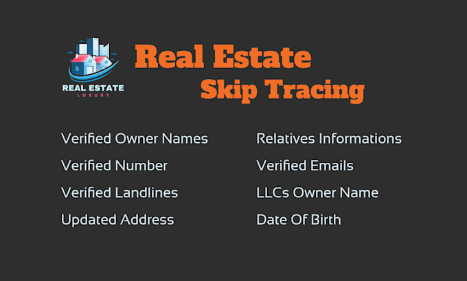 Gig Preview - Provide motivated seller real estate leads with skip tracing