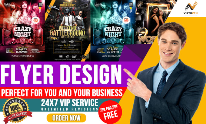 Bestseller - do creative event flyer, poster design and fast VIP service