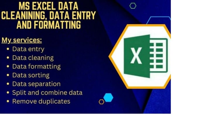 Gig Preview - Do ms excel, CSV data cleaning, formatting, organize and remove duplicate data