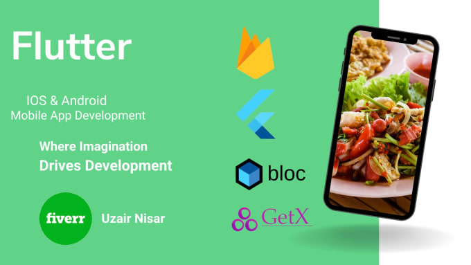 Gig Preview - Do flutter android and IOS app with firebase and bloc