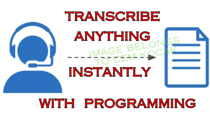 Gig Preview - Transcribe meetings, webinar, lecture and others instantly with programming