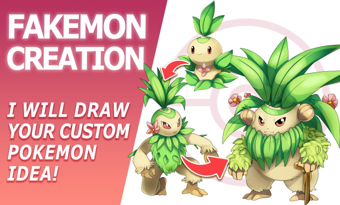 Gig Preview - Draw your fakemon or custom pokemon idea