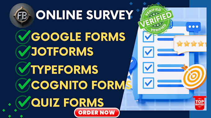 Gig Preview - Create google form, typeform, jotform, online survey, questionnaire