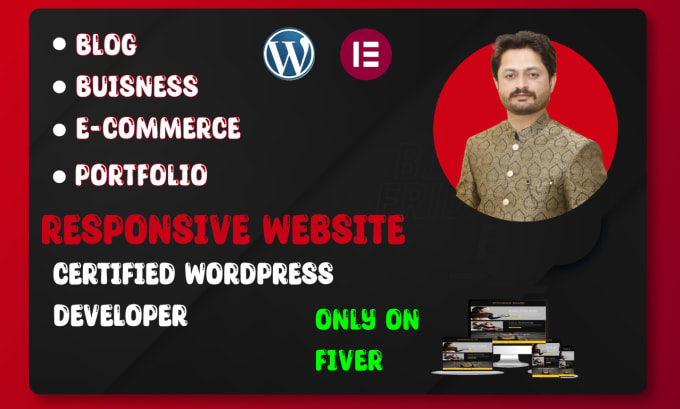 Gig Preview - Design,redesign,revamp,clone,buisness,build,modren responsive wordpress website