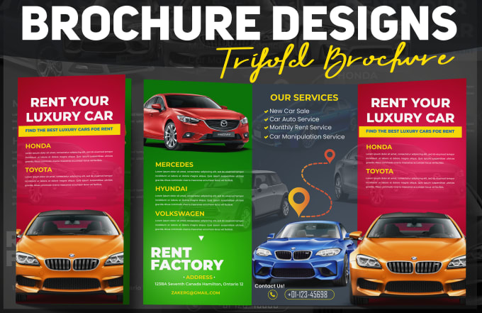 Gig Preview - Design a professional trifold bifold brochure