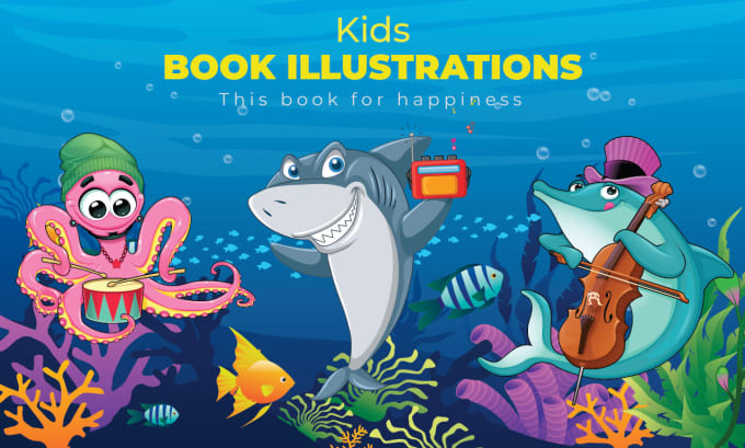 Gig Preview - Design children book illustration and kids story book illustrations