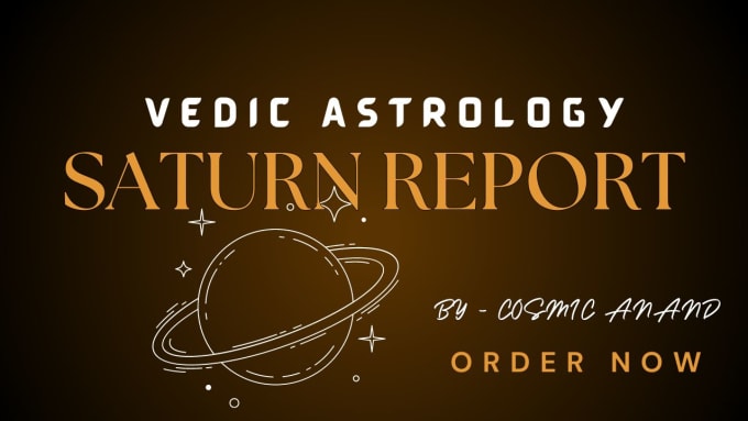 Gig Preview - Prepare natal saturn report using vedic astrology