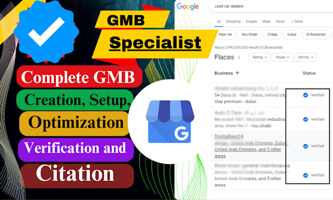 Gig Preview - Do gmb creation, setup, optimization verification and citation