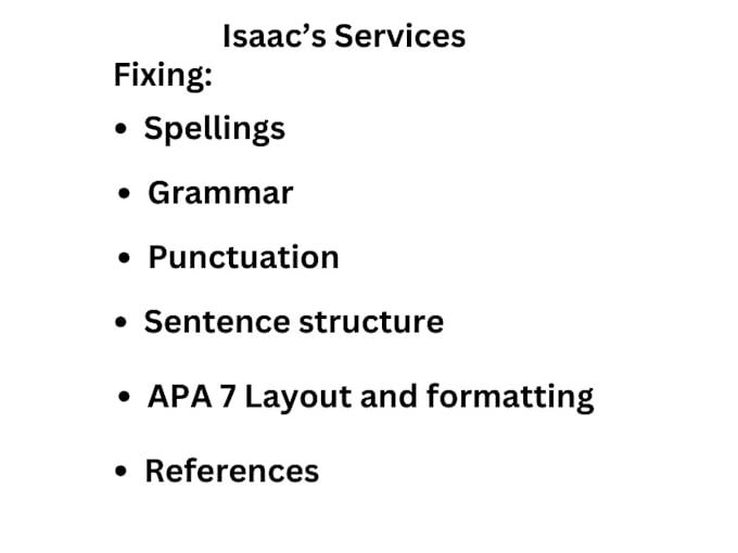 Bestseller - proofread and edit documents in apa 7 within 5 hours