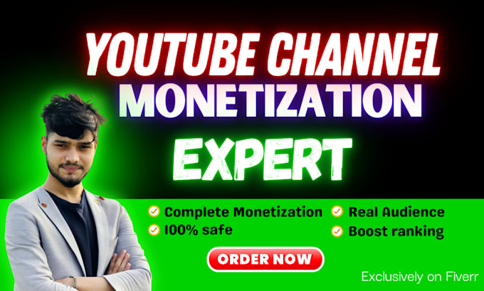 Gig Preview - Do complete youtube channel promotion for monetization organically