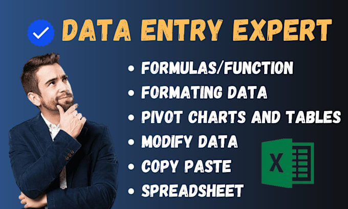 Gig Preview - Create excel or google spreadsheet, and input or copypaste data into ms excel