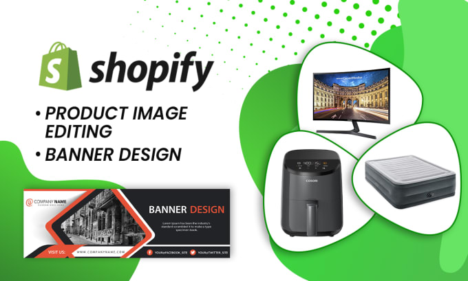 Gig Preview - Design shopify banner and shopify product image editing