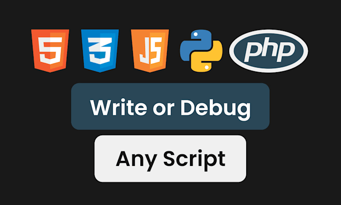 Bestseller - write or debug HTML, CSS, js, PHP, and python scripts