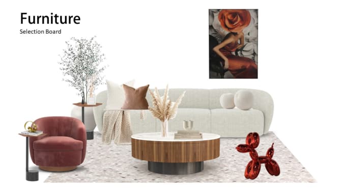 Gig Preview - Create interior design plan mood board with shopping list