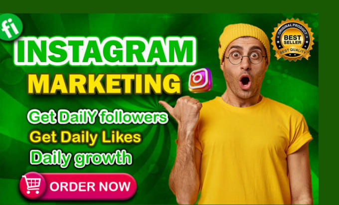 Gig Preview - Be your instagram growth, marketing and promorion