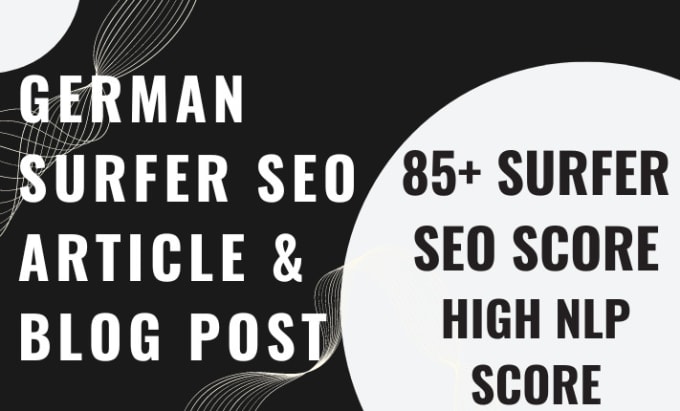 Bestseller - write high quality, optimized surfer SEO articles and blog posts