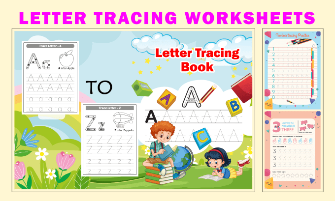 Gig Preview - Create letter tracing handwriting practice book