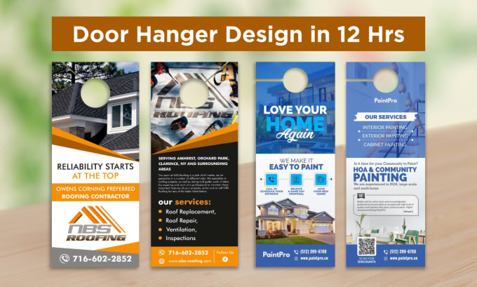 Gig Preview - Design door hanger, postcard, rack card, eddm, dl flyer, direct mail