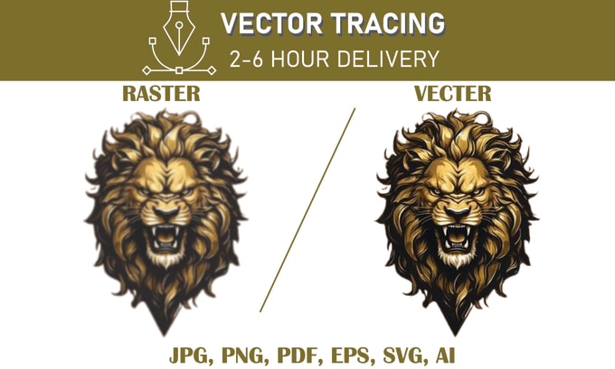 Gig Preview - Redraw, recreate, vector trace your image, logo into vector