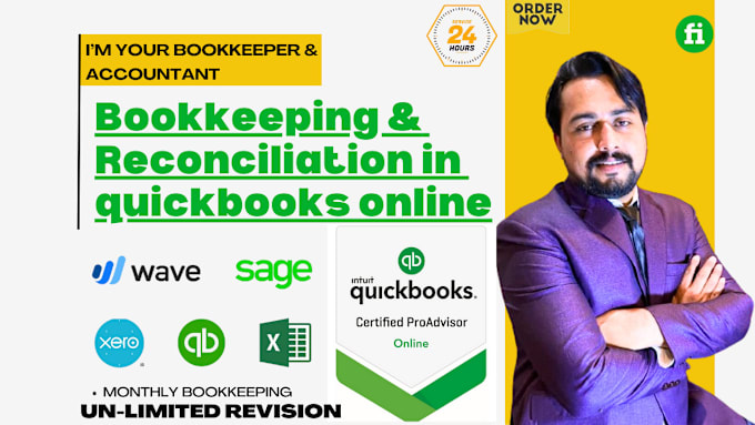 Gig Preview - Do bookkeeping and accounting in quickbooks online and excel