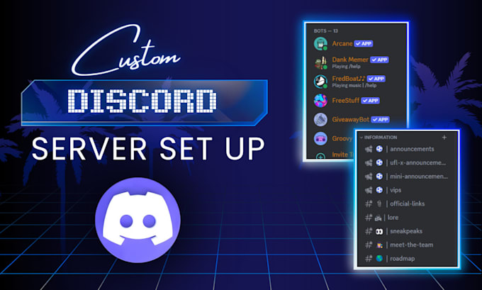 Gig Preview - Make custom discord server