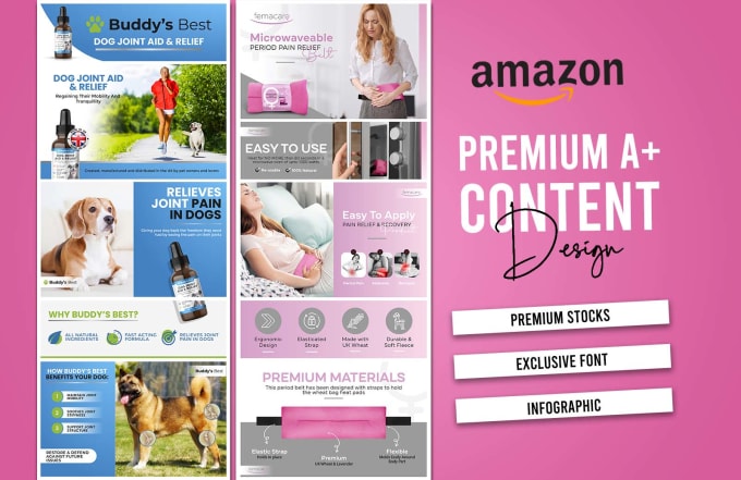 Gig Preview - Do amazon ebc design and a plus content to strengthen your brand