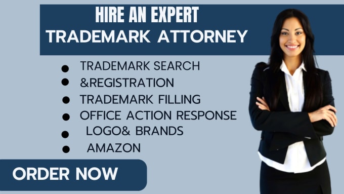 Gig Preview - Be your attorney for trademark registration of amazon brands with uspto in USA