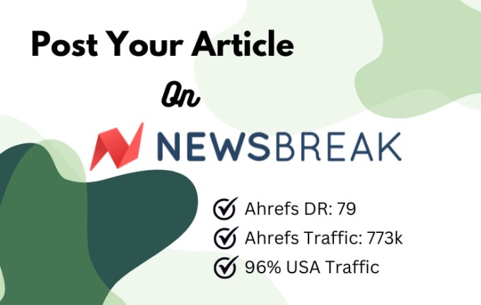 Bestseller - publish your article on newsbreak with a dofollow backlink