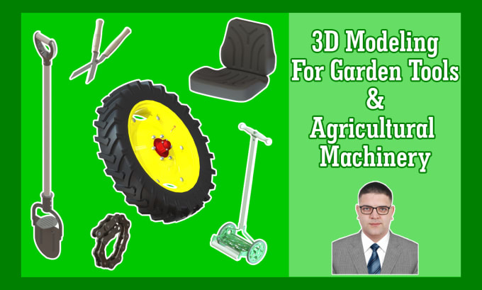 Gig Preview - 3d modeling for garden tools and agricultural machinery solidworks