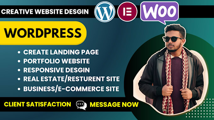 Gig Preview - Create responsive wordpress website design and landing page