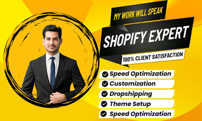 Gig Preview - Build your professional dropshipping shopify store or ecommerce store