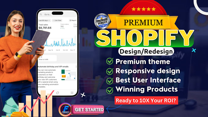 Gig Preview - Build your high converting shopify dropshipping store, SEO, shopify branding