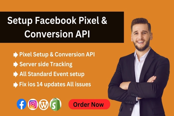 Gig Preview - Fix or setup meta pixel, setup events and custom conversions tracking