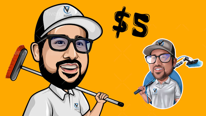 Gig Preview - Digitalize cartoonist face avatar profile mascot logo