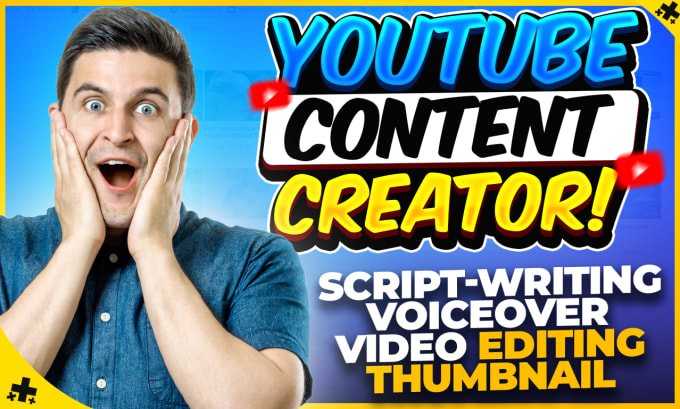 Gig Preview - Be your youtube video content creator or video creator