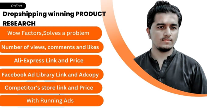 Gig Preview - Find shopify winning dropshipping product research