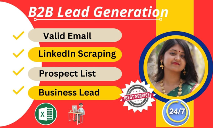 Bestseller - do b2b lead generation and valid email for any industry