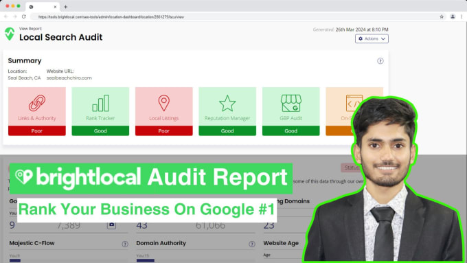 Gig Preview - Provide brightlocal audit to boost your local SEO and gmb rankings