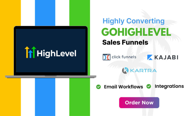 Gig Preview - Do your clickfunnels 2, kajabi, kartra, systeme i o and go high level work