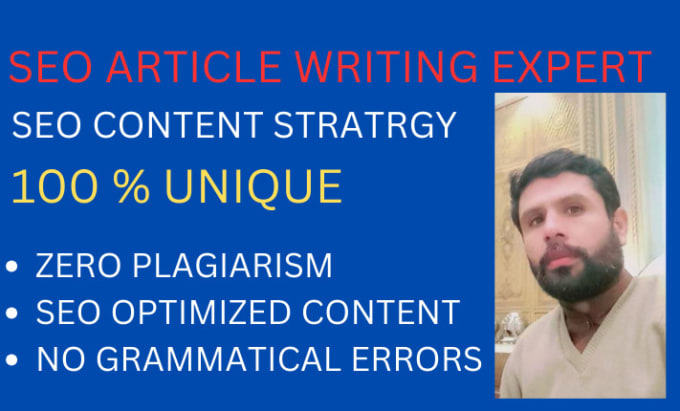 Gig Preview - Do SEO article writing, blog post and content writing